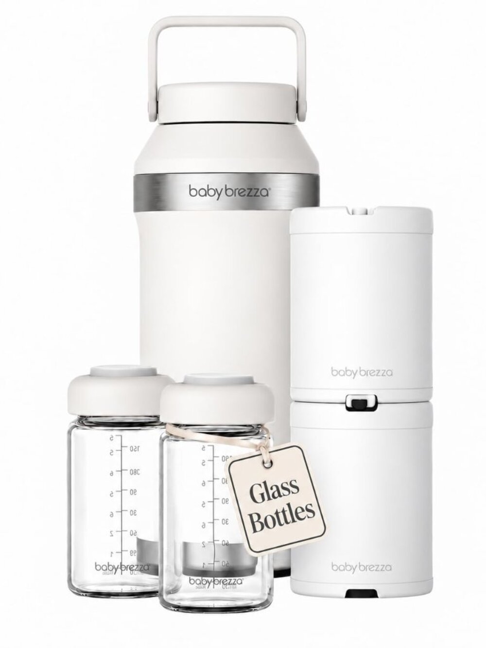 New Baby Brezza Glass Portable Breastmilk Cooler, Large capacity White